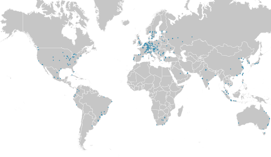 voestalpine – weltweite Präsenz (Weltkarte)