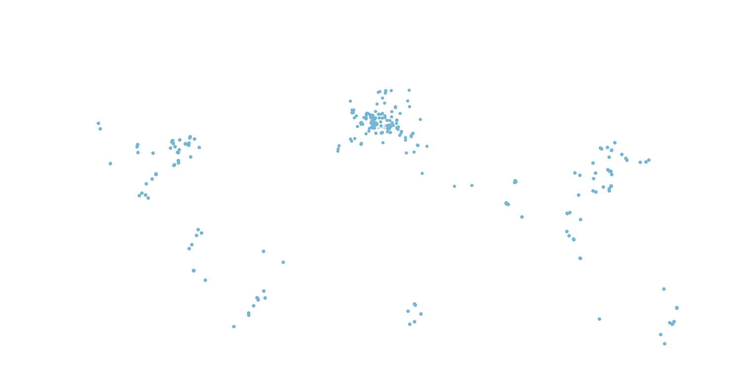 Landkarte mit allen Kontinenten der Welt (Foto)